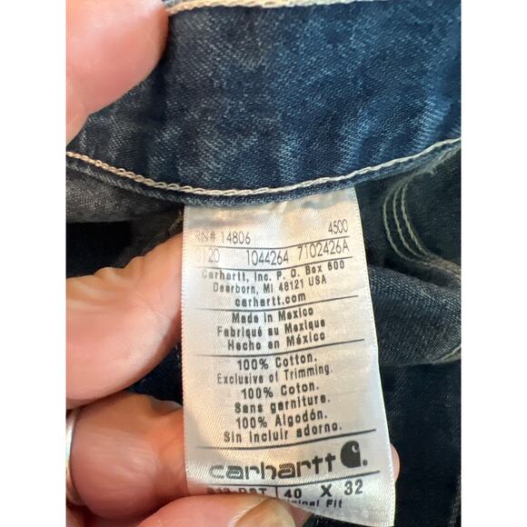Carhartt mens size 40x32 Loose Original Fit jeans - Picture 3 of 3